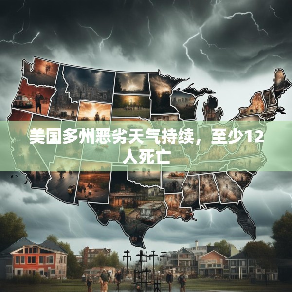 美国多州恶劣天气持续，至少12人死亡