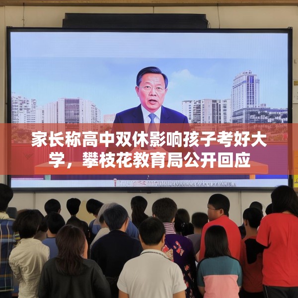 家长称高中双休影响孩子考好大学，攀枝花教育局公开回应