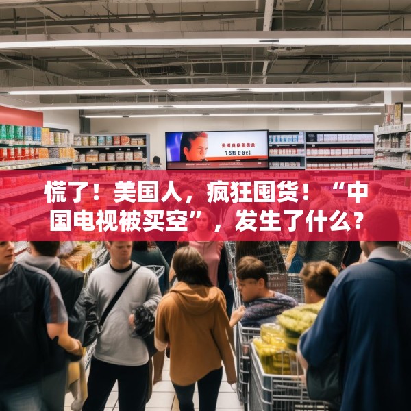 慌了！美国人，疯狂囤货！“中国电视被买空”，发生了什么？