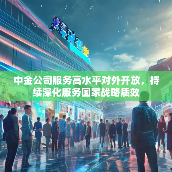 中金公司服务高水平对外开放，持续深化服务国家战略质效