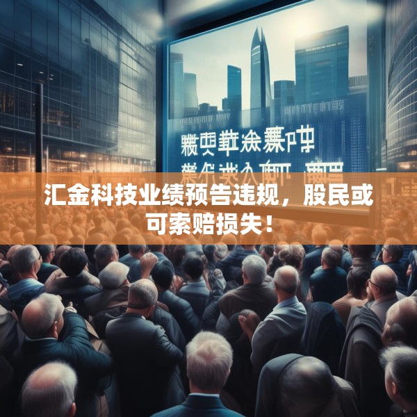 汇金科技业绩预告违规，股民或可索赔损失！