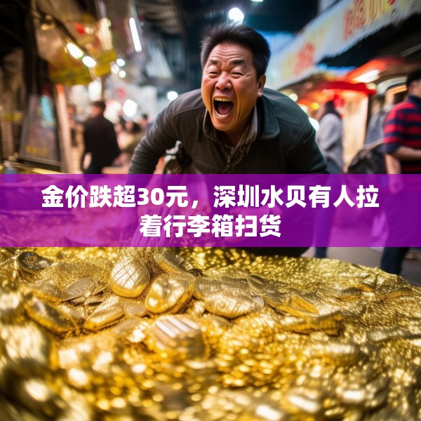 金价跌超30元，深圳水贝有人拉着行李箱扫货