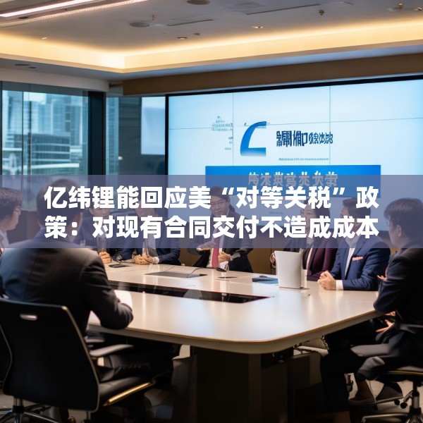 亿纬锂能回应美“对等关税”政策：对现有合同交付不造成成本影响