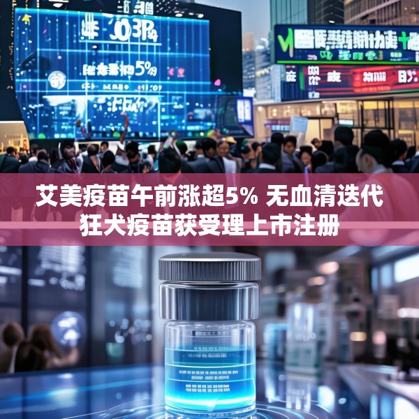 艾美疫苗午前涨超5% 无血清迭代狂犬疫苗获受理上市注册