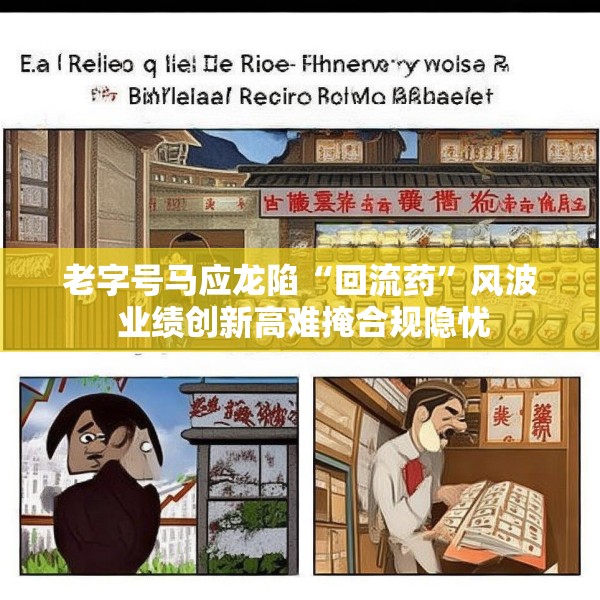 老字号马应龙陷“回流药”风波 业绩创新高难掩合规隐忧