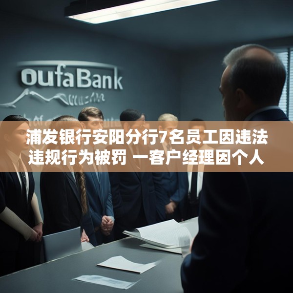 浦发银行安阳分行7名员工因违法违规行为被罚 一客户经理因个人消费贷款管理不到位被禁业5年