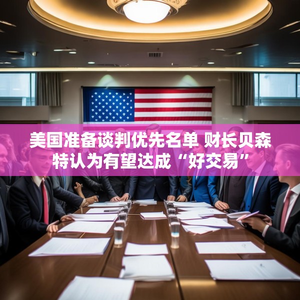 美国准备谈判优先名单 财长贝森特认为有望达成“好交易”