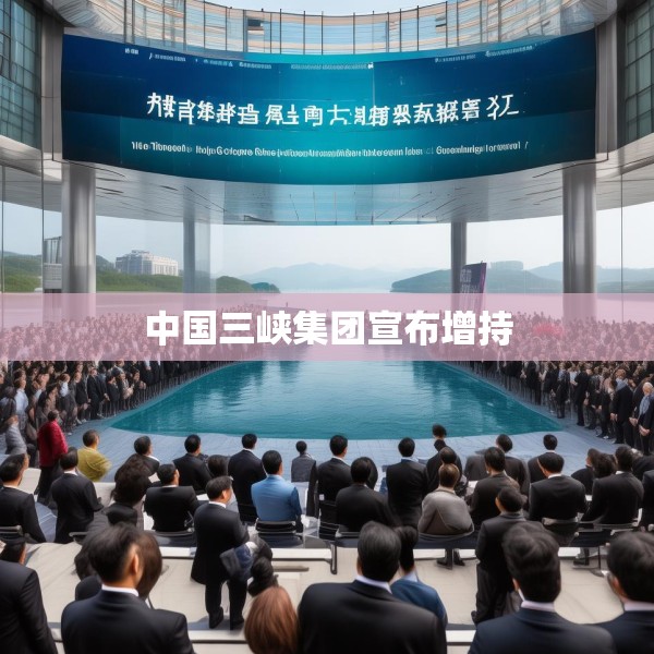 中国三峡集团宣布增持