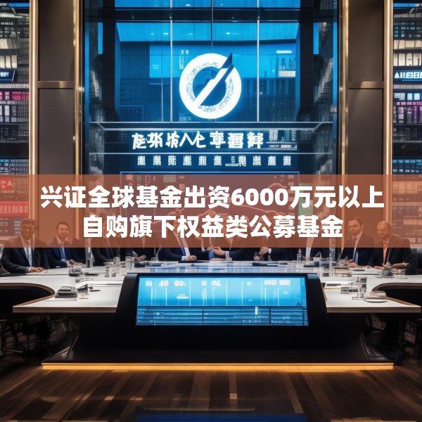 兴证全球基金出资6000万元以上自购旗下权益类公募基金