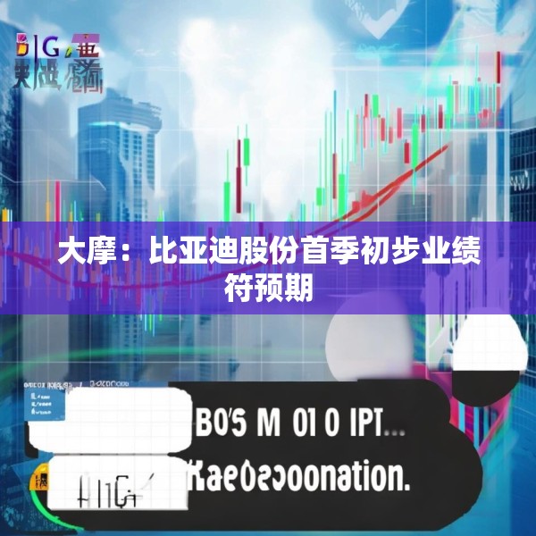 大摩：比亚迪股份首季初步业绩符预期