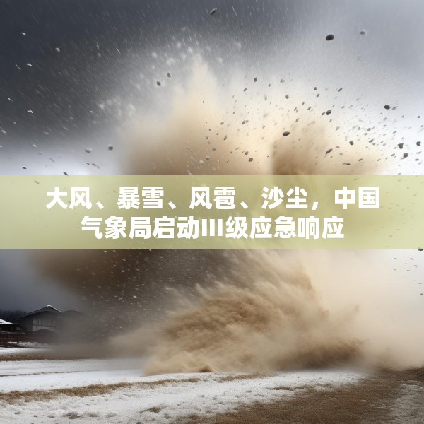 大风、暴雪、风雹、沙尘，中国气象局启动Ⅲ级应急响应