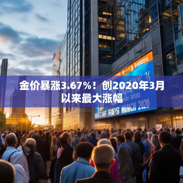 金价暴涨3.67%！创2020年3月以来最大涨幅