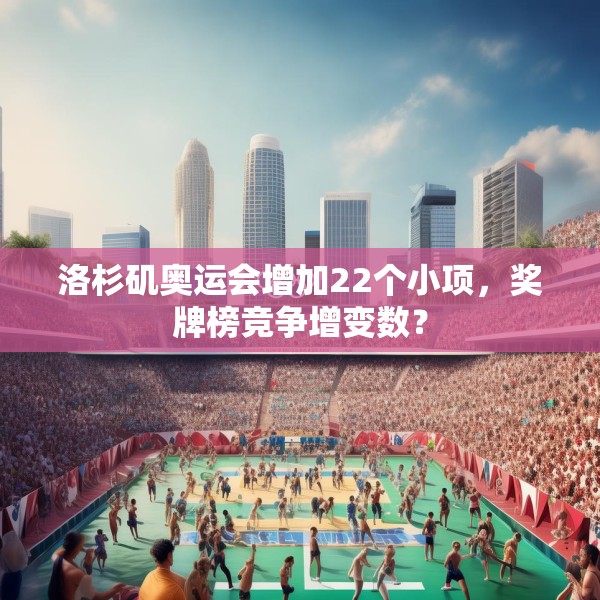 洛杉矶奥运会增加22个小项，奖牌榜竞争增变数？