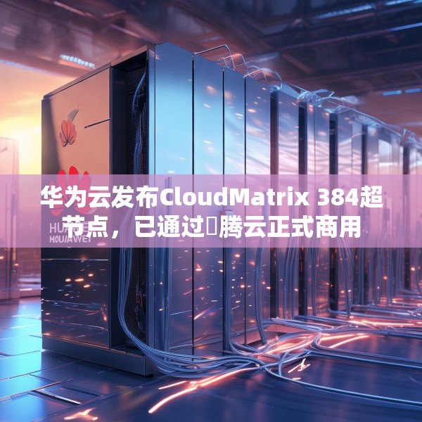 华为云发布CloudMatrix 384超节点，已通过昇腾云正式商用