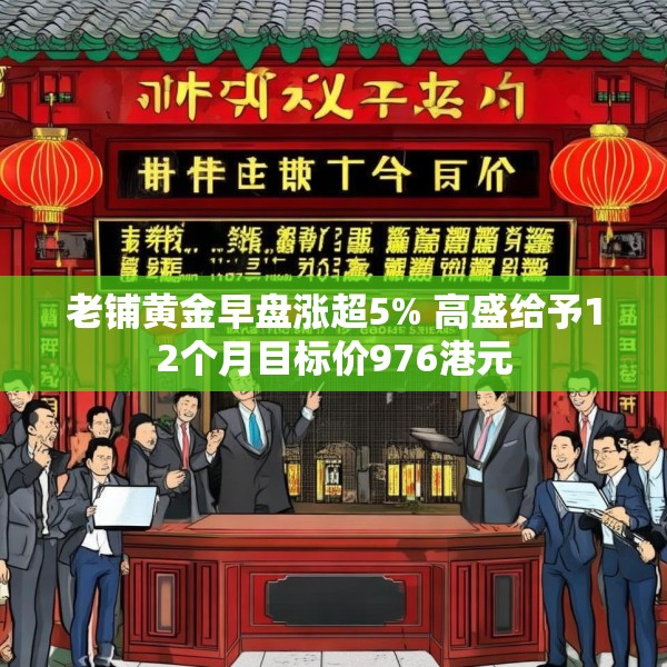 老铺黄金早盘涨超5% 高盛给予12个月目标价976港元