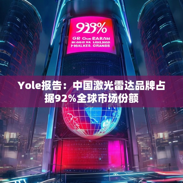 Yole报告：中国激光雷达品牌占据92%全球市场份额