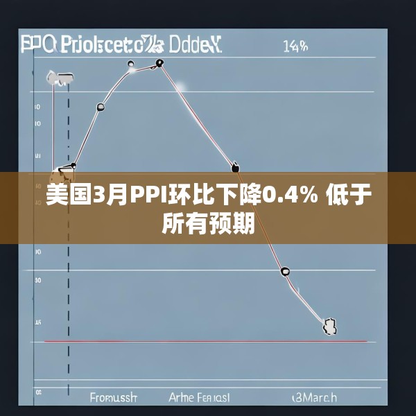美国3月PPI环比下降0.4% 低于所有预期