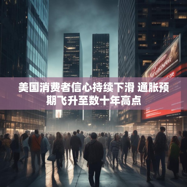 美国消费者信心持续下滑 通胀预期飞升至数十年高点
