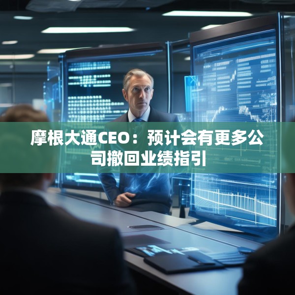 摩根大通CEO：预计会有更多公司撤回业绩指引