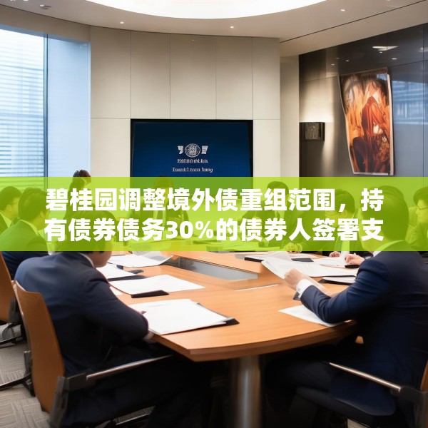 碧桂园调整境外债重组范围，持有债券债务30%的债券人签署支持协议
