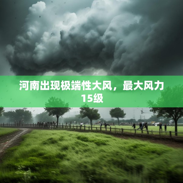 河南出现极端性大风，最大风力15级