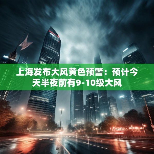 上海发布大风黄色预警：预计今天半夜前有9-10级大风