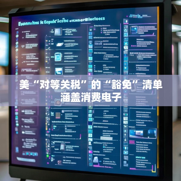 美“对等关税”的“豁免”清单涵盖消费电子