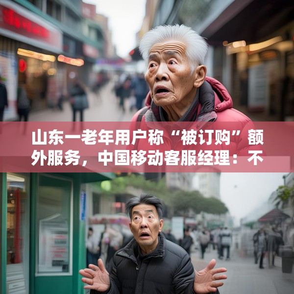 山东一老年用户称“被订购”额外服务，中国移动客服经理：不知情