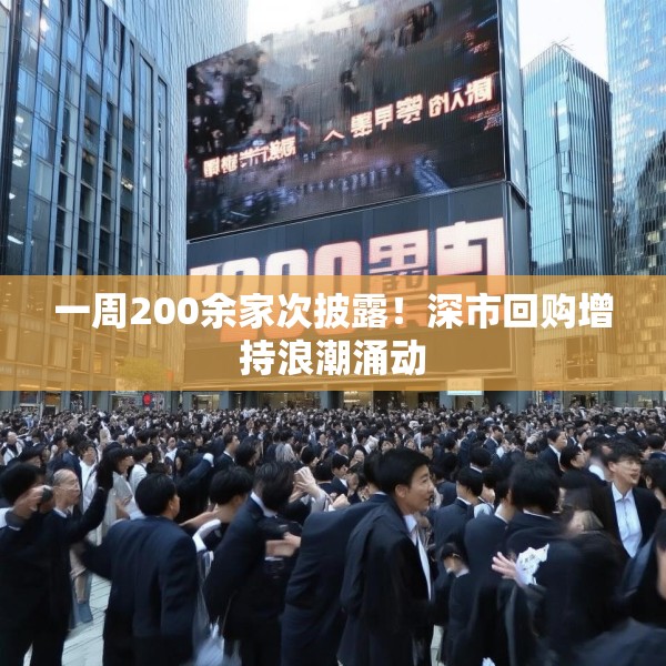 一周200余家次披露！深市回购增持浪潮涌动