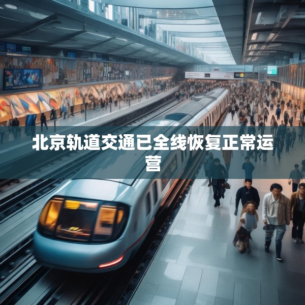 北京轨道交通已全线恢复正常运营