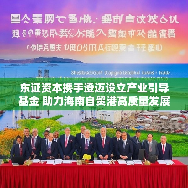 东证资本携手澄迈设立产业引导基金 助力海南自贸港高质量发展
