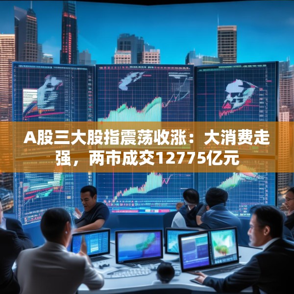 A股三大股指震荡收涨：大消费走强，两市成交12775亿元
