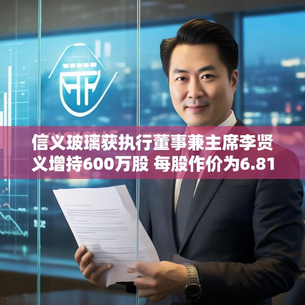 信义玻璃获执行董事兼主席李贤义增持600万股 每股作价为6.8148港元
