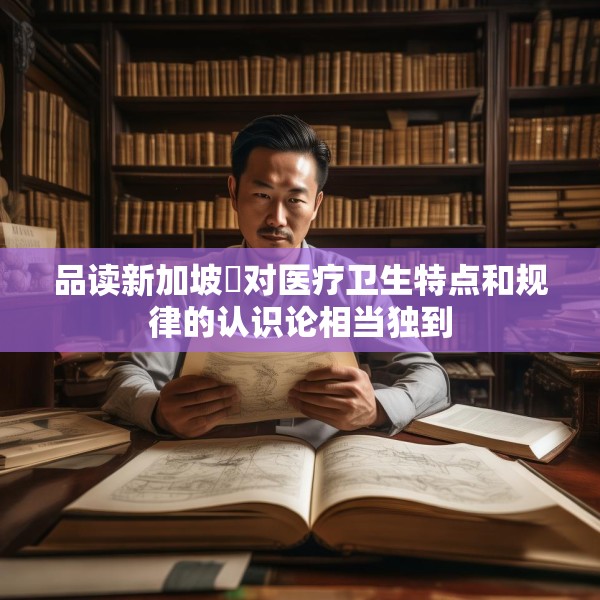 品读新加坡⑪对医疗卫生特点和规律的认识论相当独到