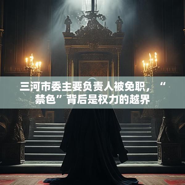 三河市委主要负责人被免职，“禁色”背后是权力的越界
