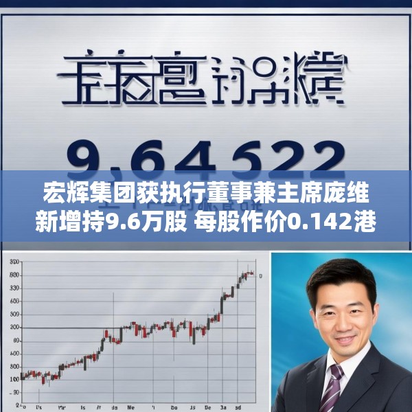 宏辉集团获执行董事兼主席庞维新增持9.6万股 每股作价0.142港元
