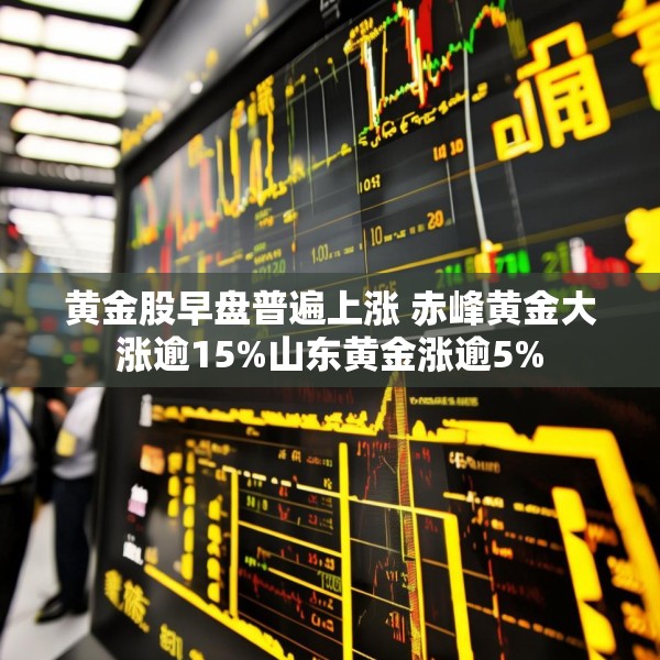黄金股早盘普遍上涨 赤峰黄金大涨逾15%山东黄金涨逾5%