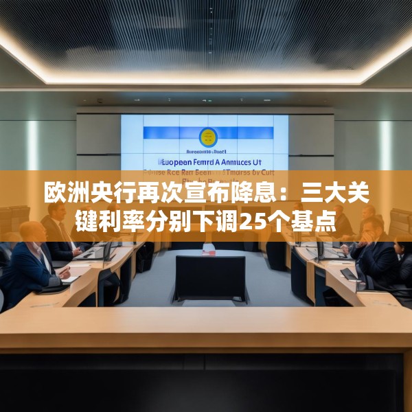 欧洲央行再次宣布降息：三大关键利率分别下调25个基点