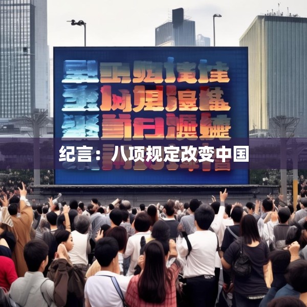 纪言：八项规定改变中国