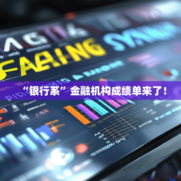“银行系”金融机构成绩单来了！