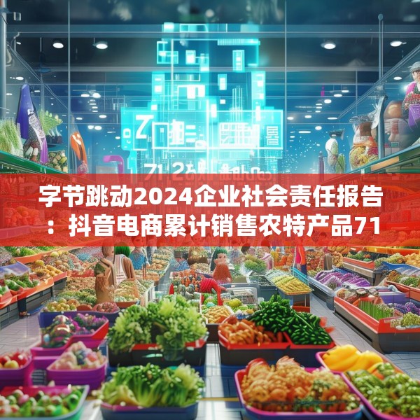 字节跳动2024企业社会责任报告：抖音电商累计销售农特产品71亿单