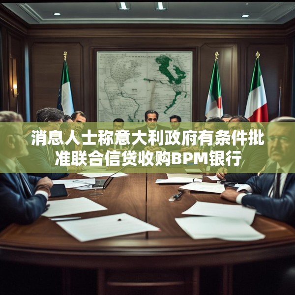 消息人士称意大利政府有条件批准联合信贷收购BPM银行