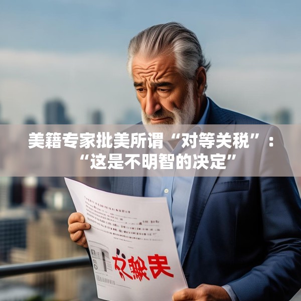 美籍专家批美所谓“对等关税”：“这是不明智的决定”