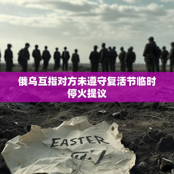 俄乌互指对方未遵守复活节临时停火提议