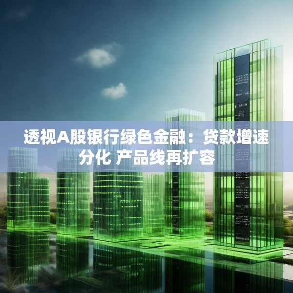 透视A股银行绿色金融：贷款增速分化 产品线再扩容