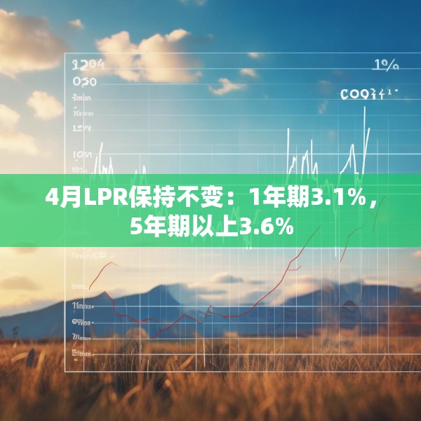 4月LPR保持不变：1年期3.1%，5年期以上3.6%