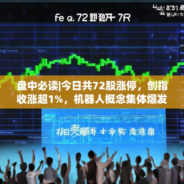 盘中必读|今日共72股涨停，创指收涨超1%，机器人概念集体爆发