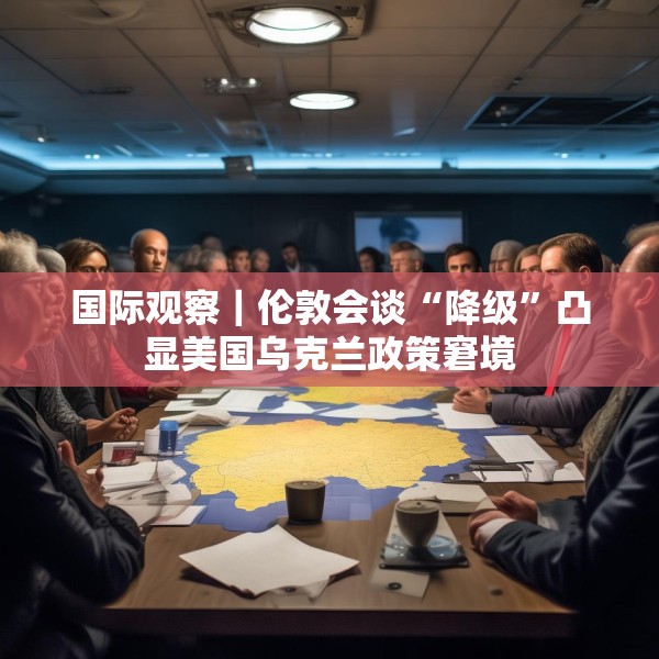 国际观察｜伦敦会谈“降级”凸显美国乌克兰政策窘境