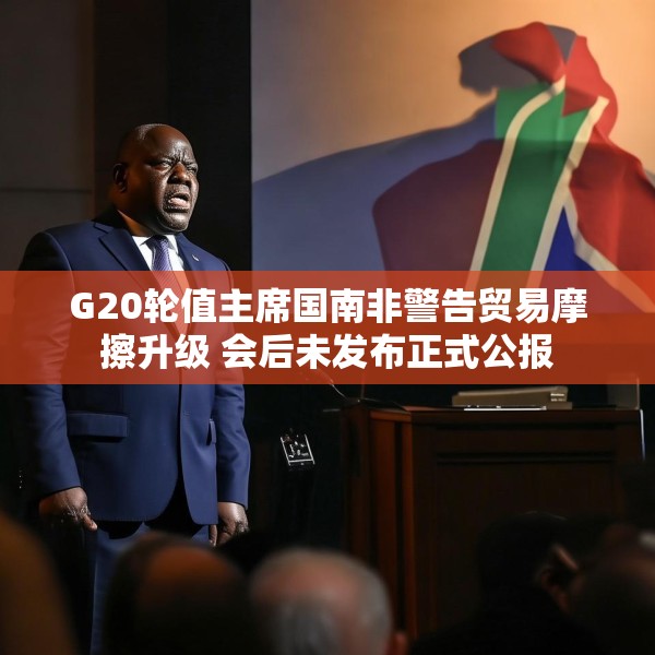 G20轮值主席国南非警告贸易摩擦升级 会后未发布正式公报