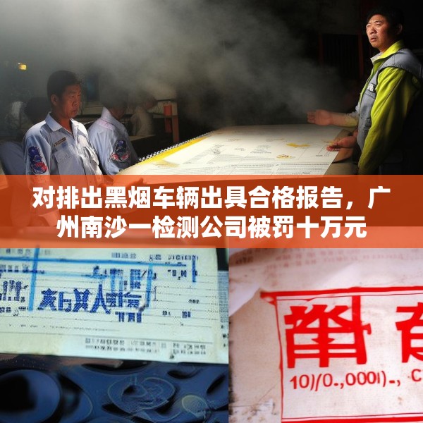 对排出黑烟车辆出具合格报告，广州南沙一检测公司被罚十万元